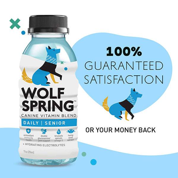 vitamins & food booster for senior dogs, wolf spring, supplements & electrolytes for senior dogs, satisfaction guaranteed