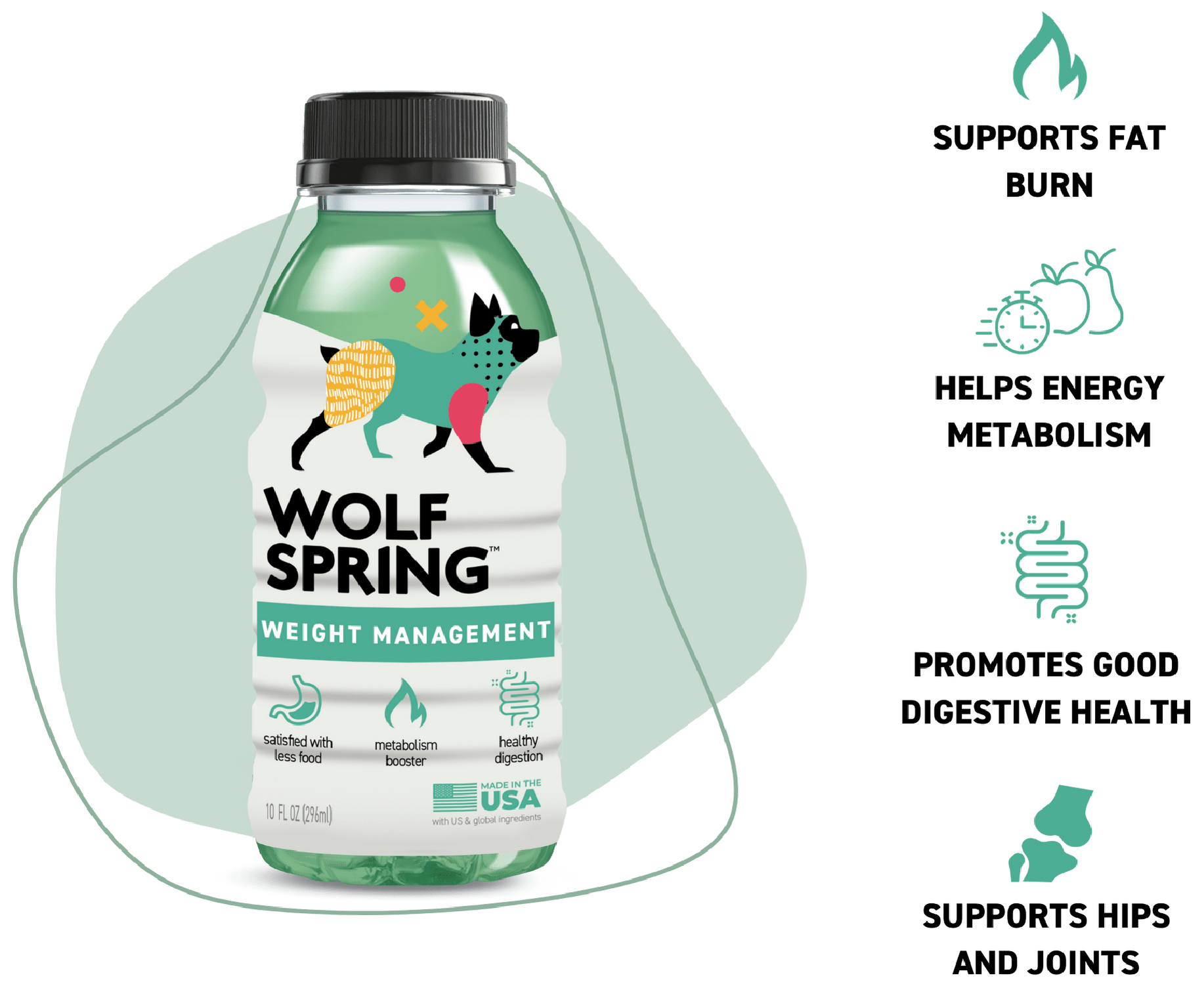 weight management - wolf spring - dog digestive supplements
