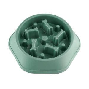 slow feeder for dogs, wolf spring, green bowl for dogs